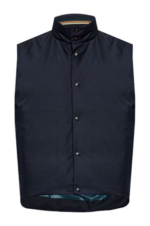 Navy blue wool gilet PAUL SMITH | M1R058ZN0004149